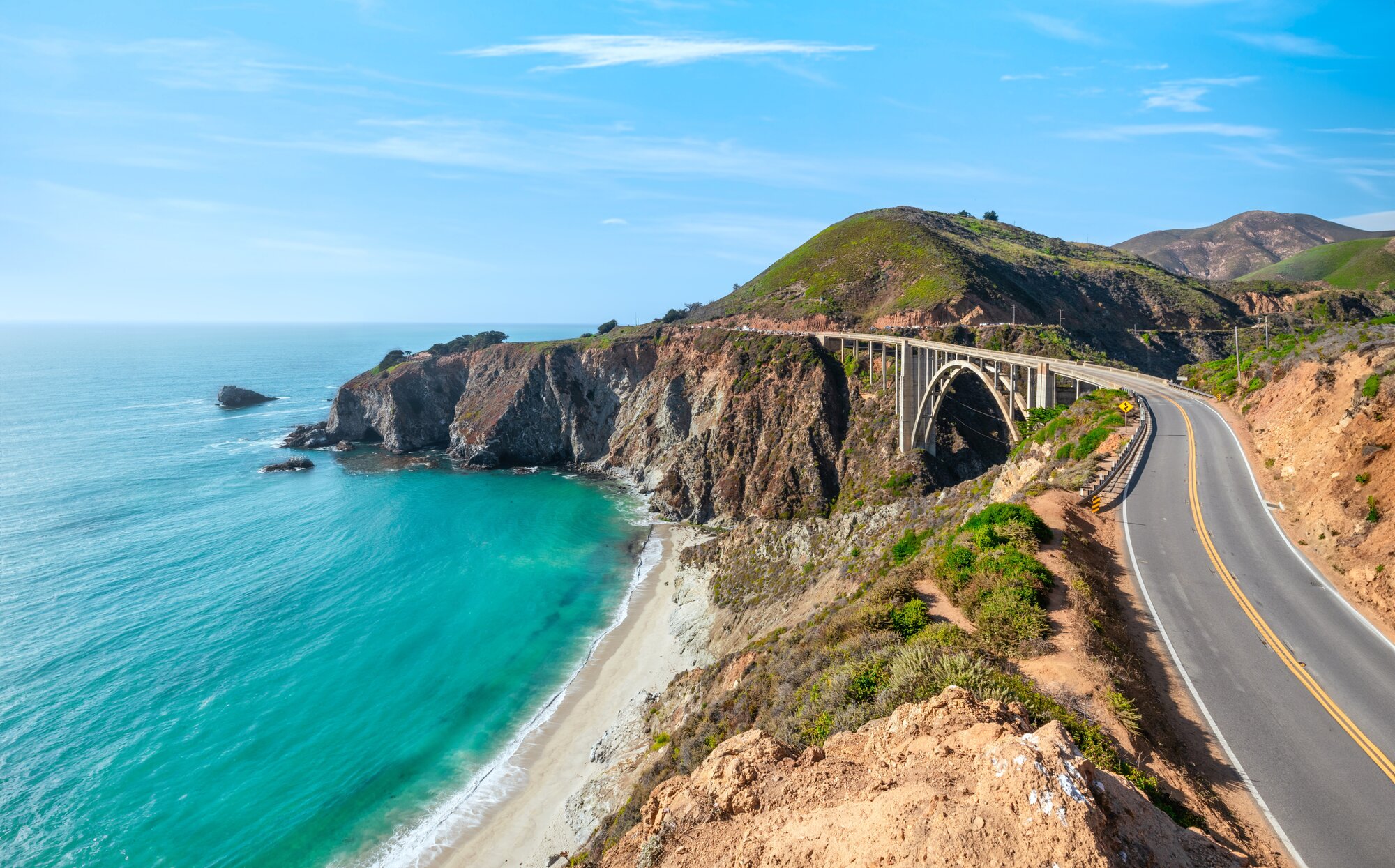 Beautiful,Scenery,Of,Pacific,Ocean,Coast,Along,Highway,1,And